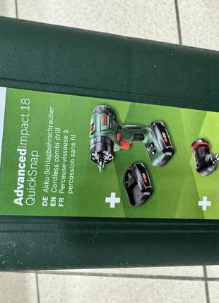 Акумуляторний дриль-шурупокрут bosch advancedimpact 18v quick snap (06039a3401) новий! 5