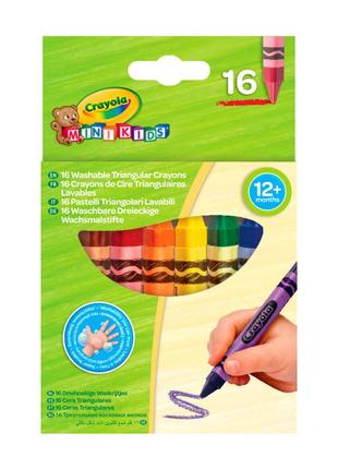 Набір воскової крейди crayola mini kids 16 шт (256316.112)