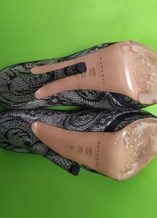 Нарядные туфли гипюр платформа шпилька casadei, италия, 6/398 фото