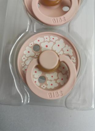 Соска пустушка bibs studio colour 6-18 міс(кругла) jasmine – blush (2 в упаковці)