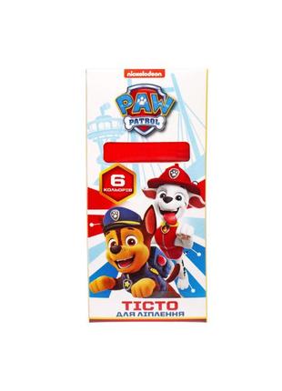 Тісто для ліплення перо paw patrol 6 кольорів (122294)