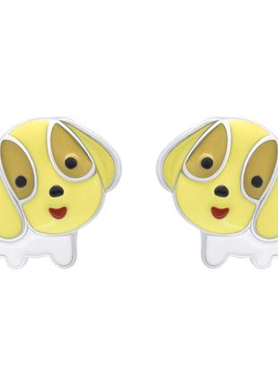 Сережки uma&umi pets щенятко жовті (2210000006065)3 фото