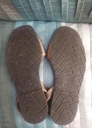Кожаные менорки босоножки pons6 фото
