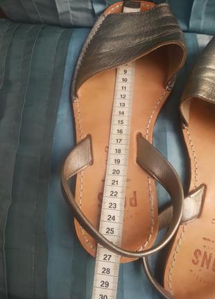 Кожаные менорки босоножки pons7 фото