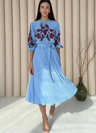 Жіноча сукня з фактурної тканини 44-50 розміри8 фото