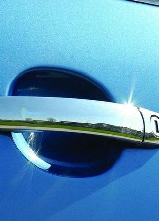 Накладки на ручки (нерж) 2 шт, carmos - турецкая сталь для seat leon 1999-2005 гг