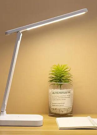 Настільна акумуляторна led лампа desk lamp white
