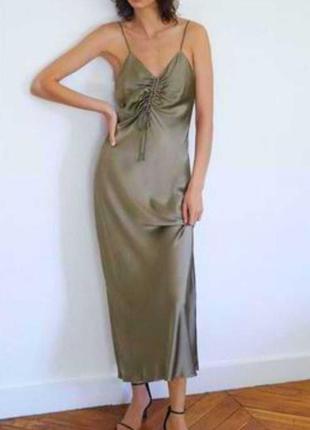 Довга сукня zara