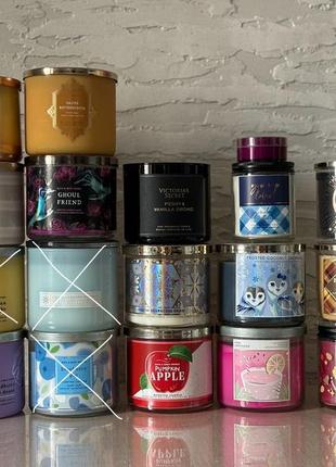 Розпродаж свічок bath and body works