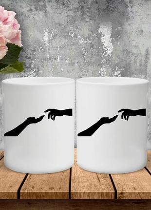 Парні чашки з принтом - доторк!