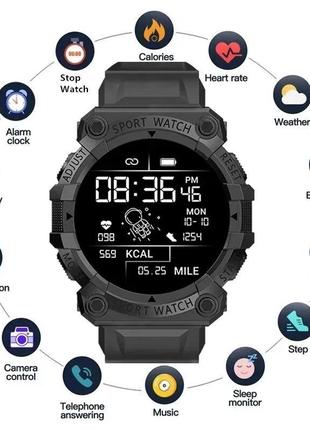 Смарт-годинник smart watch крокомір підрахунок калорій кольоровий екран3 фото