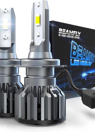 Сток! светодиодные лампы для фар beamfly h7 6000k