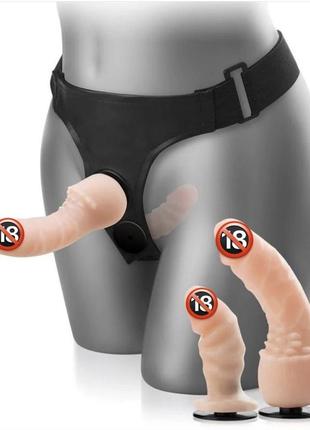 Страпон м'який подвійний двосторонній