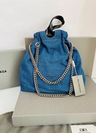 Сумка в стилі balenciaga джинс мішок 10