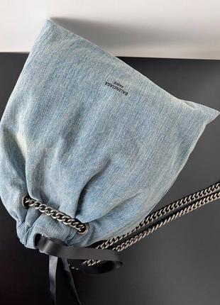 Сумка в стилі balenciaga джинс мішок 4