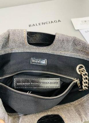 Сумка в стилі balenciaga джинс мішок 8