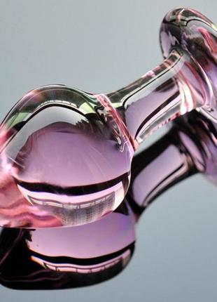 Анальний корок pink crystal 2
