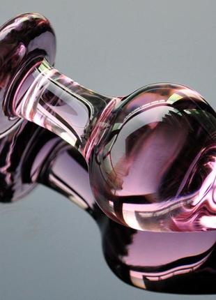 Анальний корок pink crystal 3