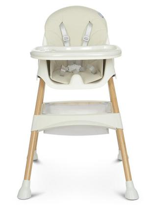 Стільчик для годування bambi white wood (m 4136-2 white wood)2 фото