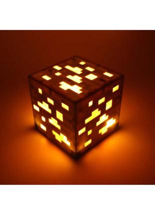 Usb led каганець золота руда з майнкрафт minecraft (акумуляторний)