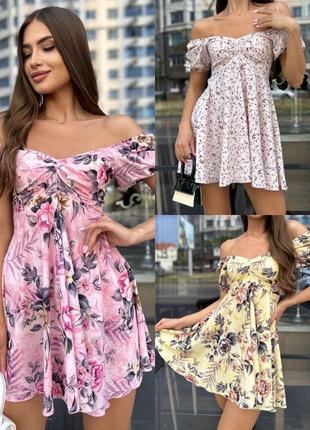 Нежное короткое платье