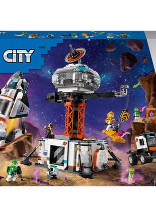 Конструктор lego city космічна база й стартовий майданчик для ракети (60434)