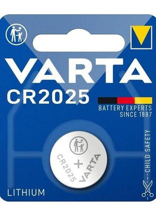 Батарейка літієва varta lithium cr 2025 1 шт.