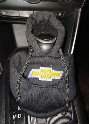 Чехол кофта худи аксессуар на кпп car hoodie шевроле chevrolet черный подарок автомобилисту 100701 фото