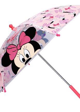 Дитяча парасолька тростина мінні маус minnie mouse 3-6 років рожева