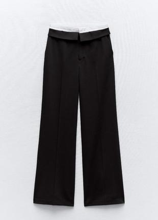 Стильные широкие брюки zara 2023/2024
