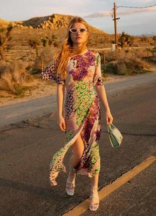 Iconic topshop's austin floral midi dress