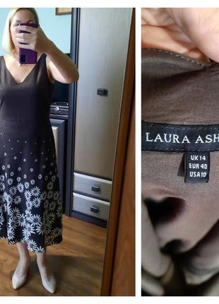 Платье из вискозы с разрезом по ноге 14/42 👗👜👠🎀🎀🎀 10