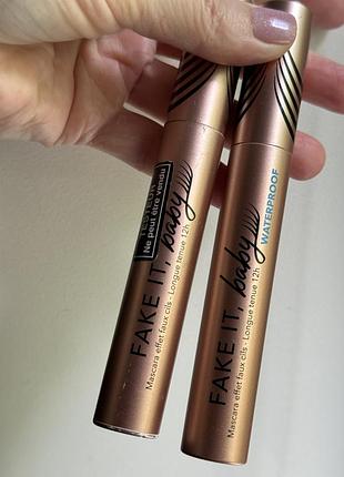 Водостійка туш для вій nocibé fake it, baby waterproof
