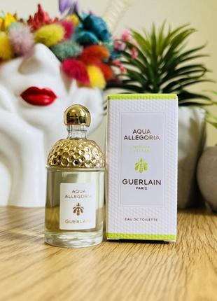 Оригинальный миниатюрный парфюм туалетная вода guerlain aqua allegoria nerolia vetiver