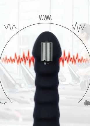 Вибратор фалос ребристий