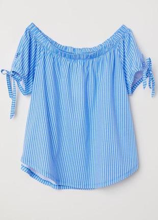 Блузка топ у смужку h&m