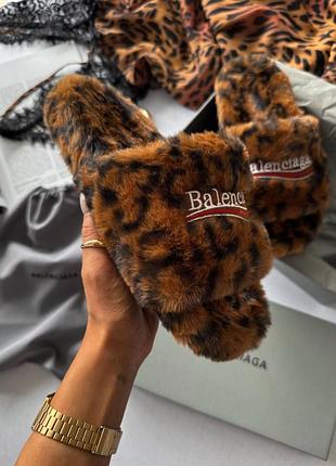 Женские шлепанцы blcg slippers leopard