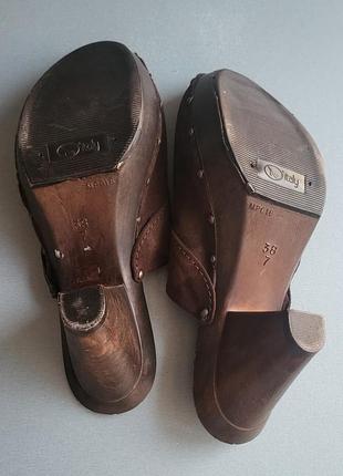 Сабо клоги кожаные от tamaris