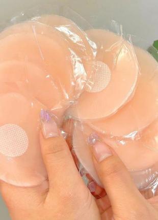 Акция! накладки наклейки силиконовые на грудь невидимый. бюстгальтер