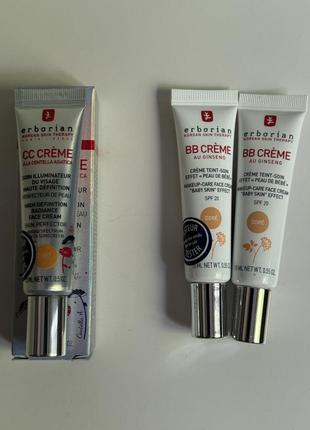Тональні bb креми erborian bb cc spf