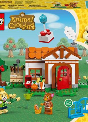 Конструктор lego animal crossing візит у гості до isabelle (77049)