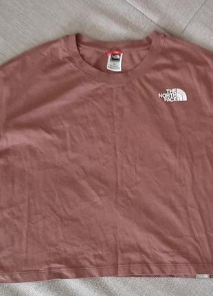 Укороченая футболка топ the north face
