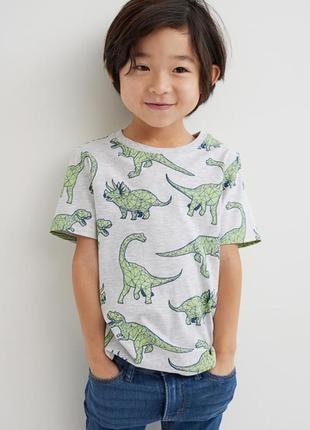 Дитяча футболка динозаври h&m для хлопчика 40040