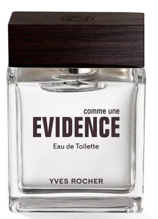 Мужская туалетная вода comme une evidence от yves rocher