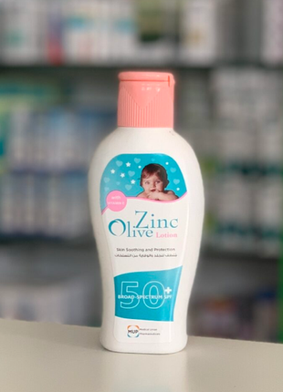 Olive zinc lotion spf 50+ лосьйон дитячий цинк і оливкова олія 100 мл єгипет