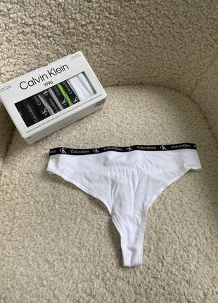 Набор трусов женских calvin klein, трусики стринги оригинал