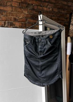 G-star raw 3301 women’s dean patrol jean blue skirt zipperрдинал женская юбка