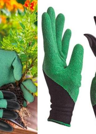 Рукавиці з кігтями для саду garden genie gloves