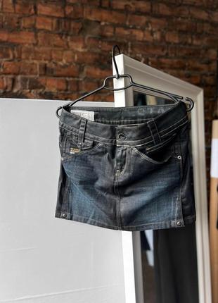 G-star raw women's exper long mini blue jean skirt zipperрдинал женская, короткая юбка