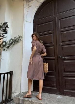 Невероятное платье из льна бохо4 фото